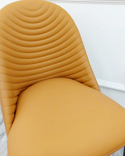 Alba Leather Dining Chair - Pair(2pcs)