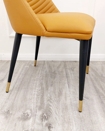 Alba Leather Dining Chair - Pair(2pcs)