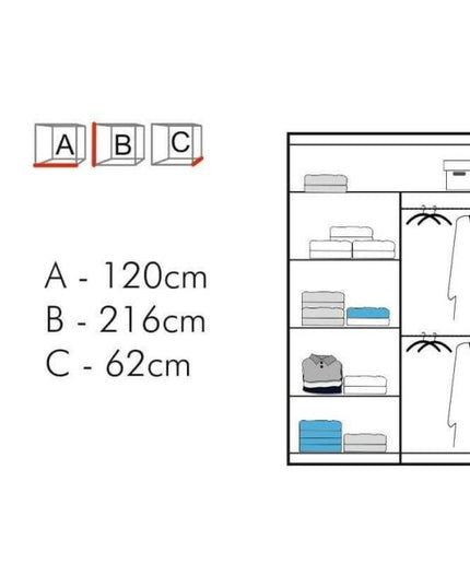 Milan Sliding Door Wardrobe