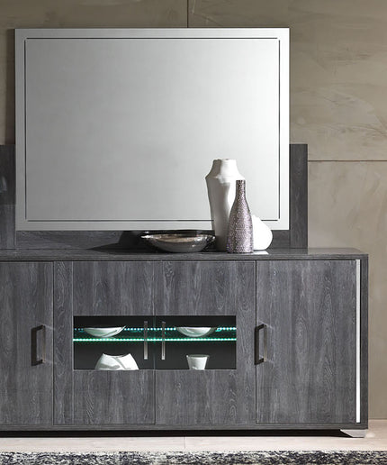 Armony Grey 4 Door Sideboard with LED Lights