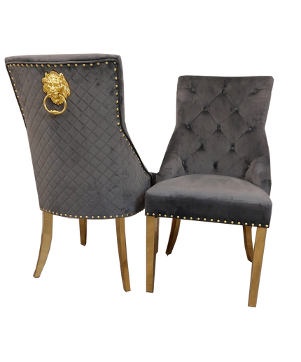 Bentley Gold Dinning Chair in Pair