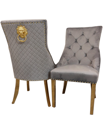 Bentley Gold Dinning Chair in Pair