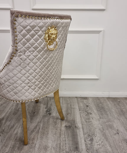 Bentley Gold Dinning Chair in Pair