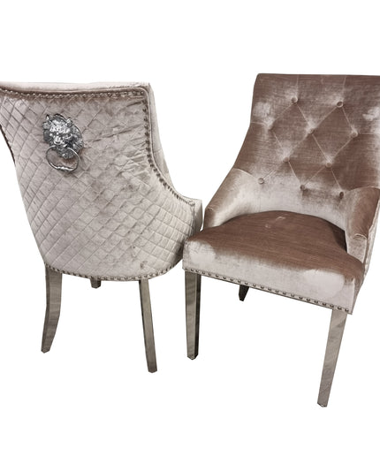 Bentley Chrome Dining Chair in pair
