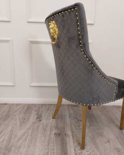 Bentley Gold Dinning Chair in Pair