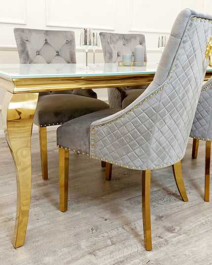 Bentley Gold Dinning Chair in Pair