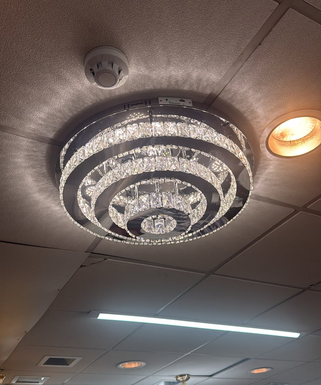 3 ring ceiling chandelier