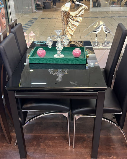 Modico Black Table and Chairs