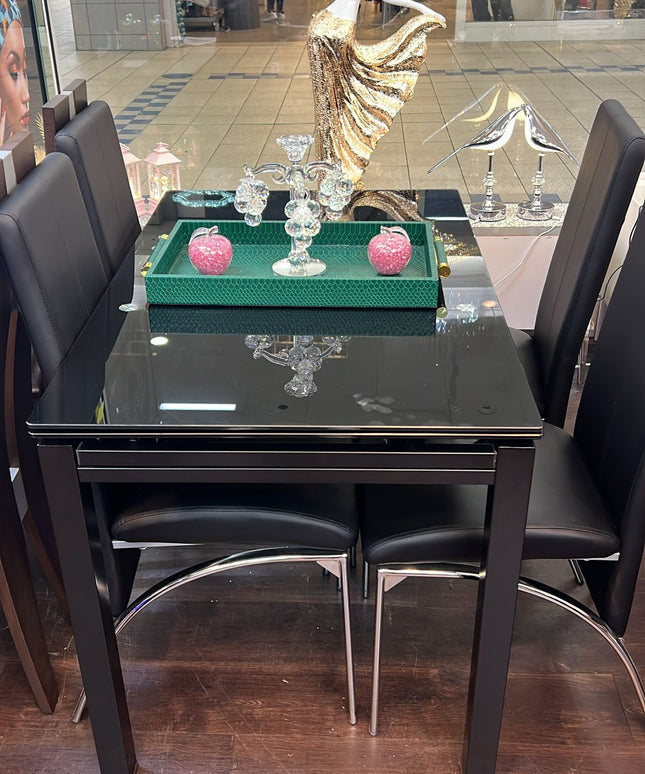 Modico Black Table and Chairs