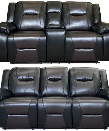 MILAN Recliner Air leather 3+2 Sofa-2 seater with cupholder