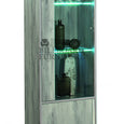Alexa Light Grey Italian 1 Door Display Cabinet