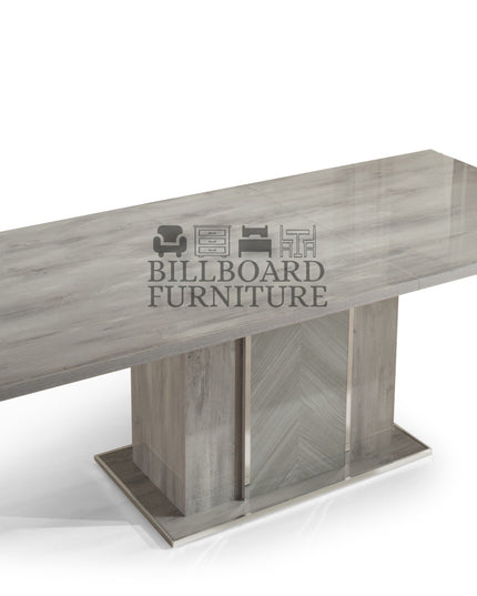 Alexa Light Grey Italian Extending Dinning Table