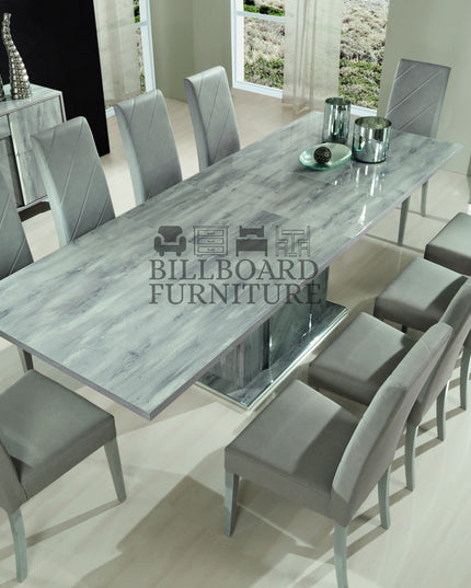 Alexa Light Grey Italian Extending Dinning Table