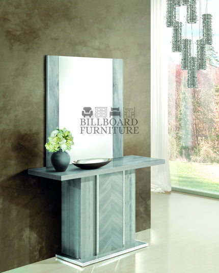 Alexa Light Grey Italian Console Mirror