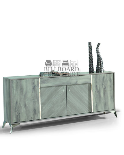 Alexa Light Grey Italian 4 Door Sideboard