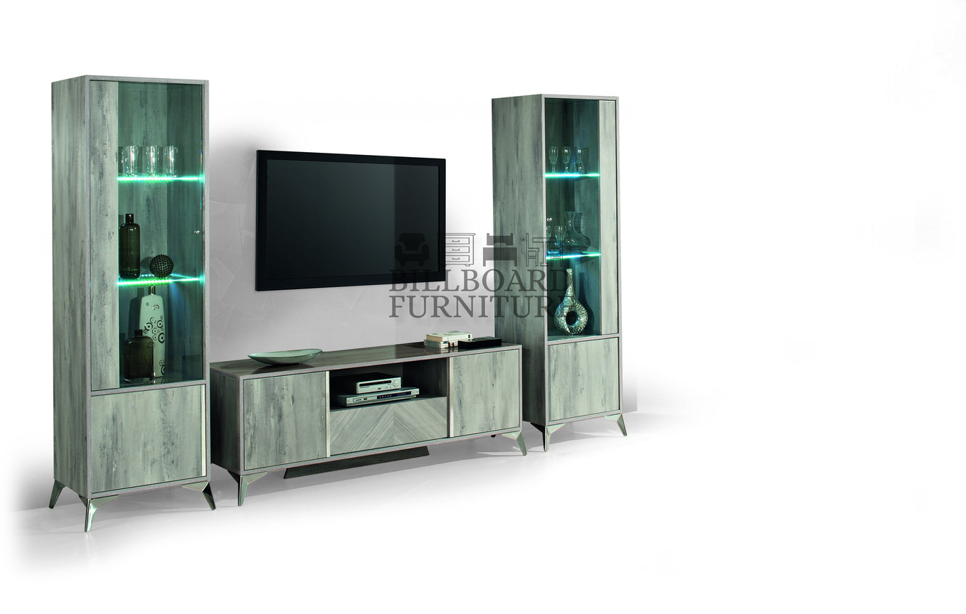 Alexa Light Grey Italian TV Unit – Billboard Furniture