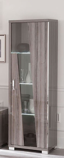 Glamour 1 Door Cabinet With LED Lights