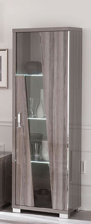 Glamour 1door Display Cabinet With LED Lights