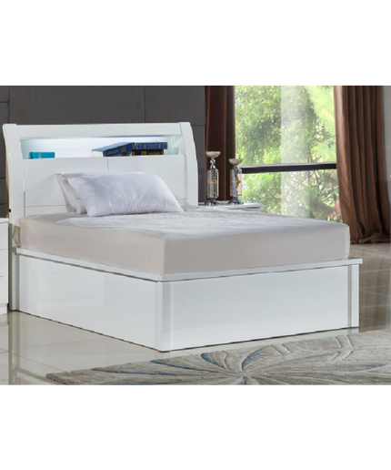 Vegas LED Bed with Storage, Bluetooth Speakers, USB Charging and remote control