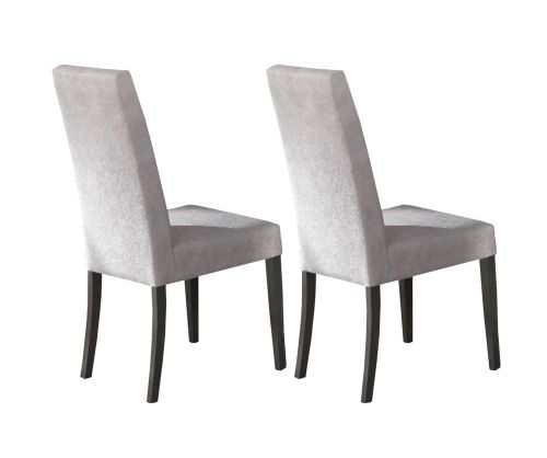 Glamour Rectangular Extension Dinning Table with  2 Fabric Chairs