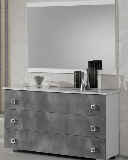 Stella White-Grey Italian Bedroom Set