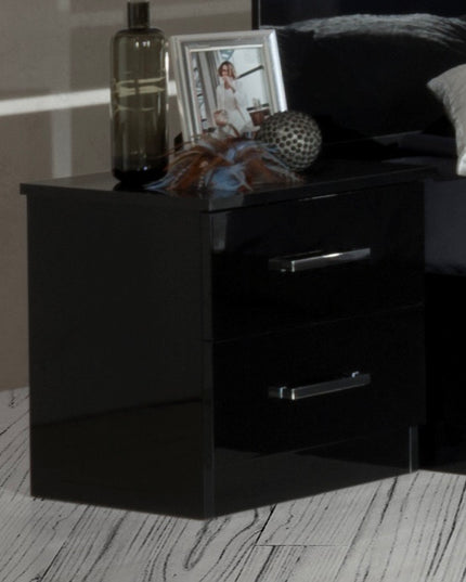 Simona Black Italian Bedroom Set