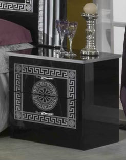 New Serena Black-Silver Bedroom Set