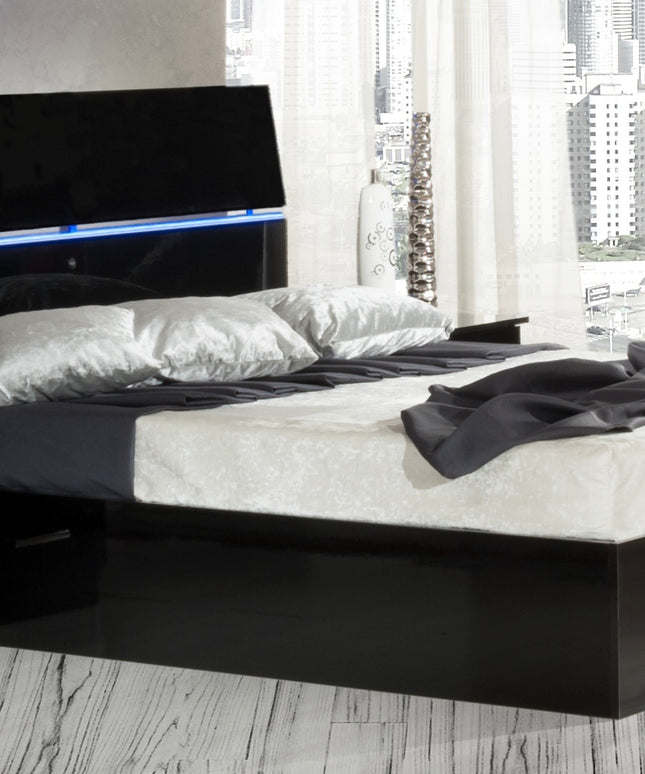 Simona Black Italian Bedroom Set
