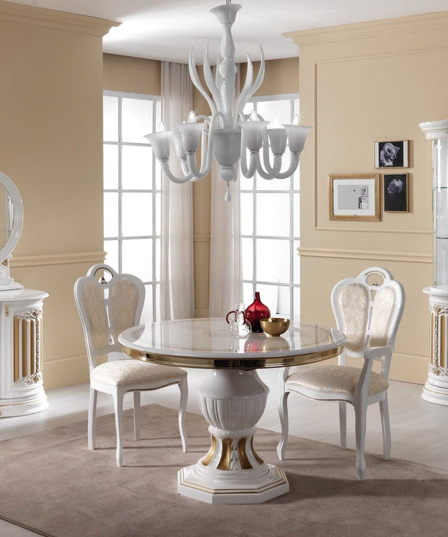Betty White-Gold Italian Dining Chair
