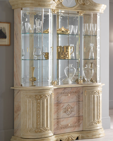 Betty Onyx Beige-Gold 3 Door Cabinet