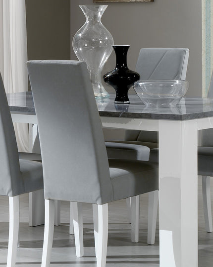 Stella White-Grey Italian Dining Table & Chairs