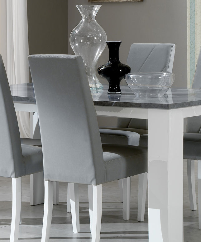 Stella White-Grey Italian Dining Table & Chairs