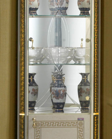 New Venus Beige-Gold Corner Cabinet