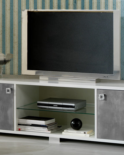 Stella White-Grey Italian TV Unit