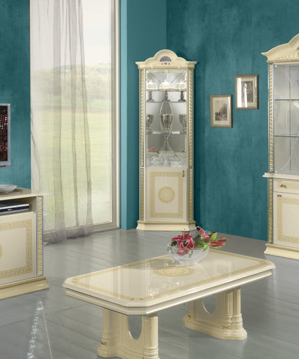 New Venus Beige-Gold 2 Door Display Cabinet