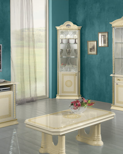 New Venus Beige-Gold 2 Door Display Cabinet