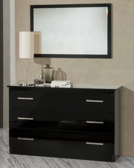Simona Black Italian Bedroom Set