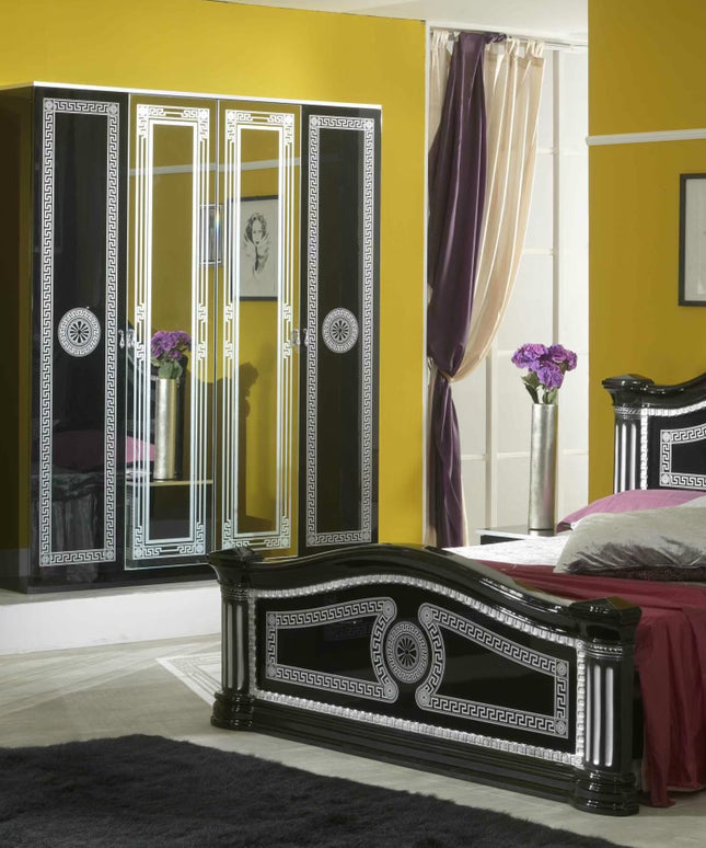 New Serena Black-Silver Bedroom Set