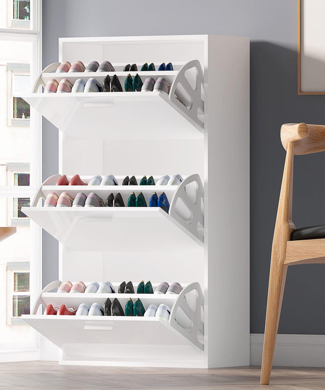 High Gloss Shoe Rack in 2 sizes and 3 Diffrent Colors