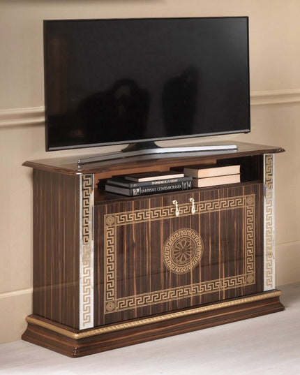 New Venus Walnut-Gold TV Unit
