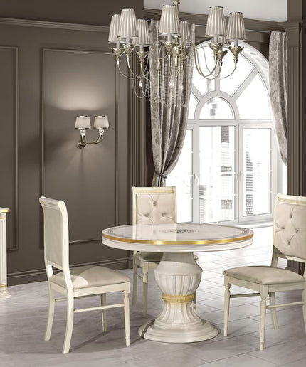 Birch round dining shop table