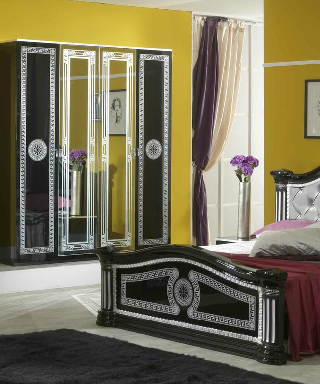 New Serena Black-Silver Bedroom Set
