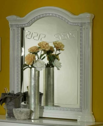 New Serena White-Silver Bedroom Set